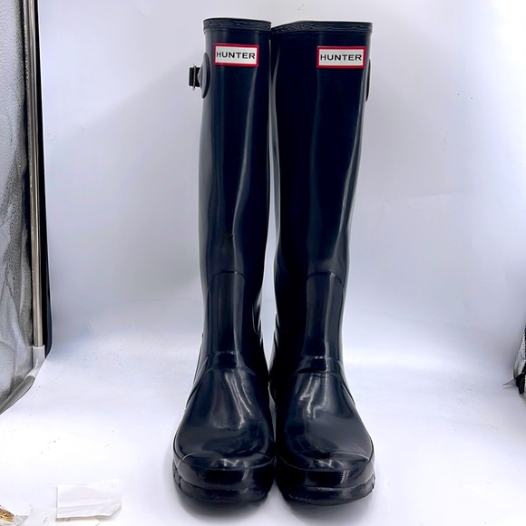 Hunter Tall Gloss Rain Boots Size 8 M - Picture 5 of 13